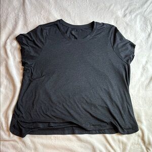 Athleta Charcoal Gray Short Sleeve Tee